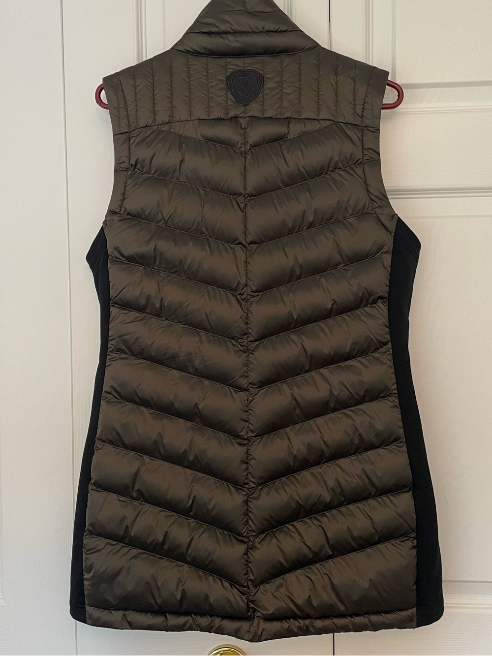 Alp N Rock Olive Quilted Puffer Vest with Black Side Panels - Picture 2 of 8